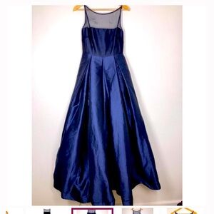 Monique Lhuillier Francesca navy blue gown